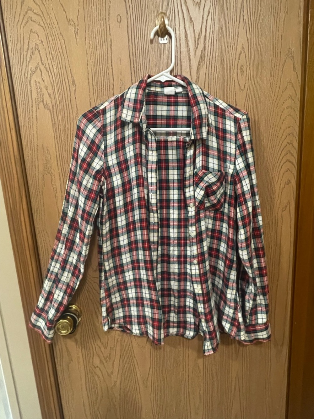 GAP Red, Green and Yellow Plaid Shirt